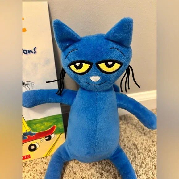 Pete the Cat Plush Stuffed Animal & Pete the Cat and his four groovy buttons - Picture 2 of 6